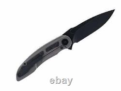 CMB Knight Folding Knife Titanium/Carbon Fiber Handle M390 Black Blade CMB-07B