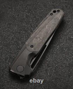 CMB Made Knives Darma Folding Knife 3.72 M390 Steel Blade Titanium/Carbon Fiber