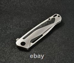 CMB Made Knives Folding Knife 3.75 CPM S35VN Steel Blade Titanium/Carbon Fiber