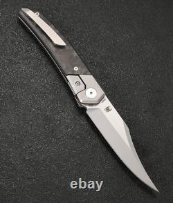 CMB Made Knives Zetsu Folding Knife 3.62 M390 Steel Blade Titanium/Carbon Fiber