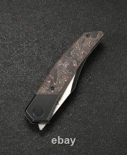 CMB Zetsu CMB-09C Titanium+Carbon Fiber Handle M390 Steel Pocket Folding Knife