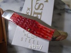 Case XX 2 Blade Folding Hunter Pocket Knife 6265 CS Red Bone Peach Seed 31960