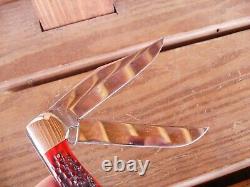 Case XX 6265 SAB Large Folding Hunter Knife Red Bone XX ERA 1940-1964 nice one