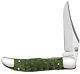 Case Xx Kickstart Mid-folding Hunter Knife, Green Black Carbon Fiber (ca-50711)