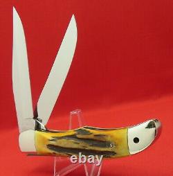 Case XX USA 10-Dot 1970 5265 SAB Warm Stag Folding Hunter Beautiful Unused Knife