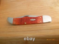 Case XX USA CA31960 Peachseed Dark Red Bone Carbon Large Folding Hunter Knife