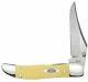 Case Xx Kickstart Mid Folding Hunter Knife Yellow Delrin Cv Steel 30117 Knives