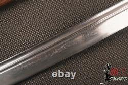 Chinese Sword Phoenix Qing Dynasty Ox-Tailed Dao Folded Steel Rosewood Handle