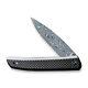 Civivi Knives Savant C20063b-ds1 Frame Lock Damascus Carbon Fiber Pocket Knife