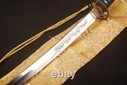 Clay Tempered Dragon Blade Japanese Samurai Katana Sword Folded 15 Times Sharp