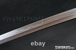 Clay Tempered Folded 15 Times Bare Blade T10 Carbon Steel For Samurai Katana