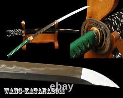 Clay Tempered Folded 15 Times Japanese Samurai Katana Sword Quench Real Hamon
