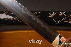Clay Tempered Folded Steel Full Tang Japanese Samurai Katana Sharp Blade