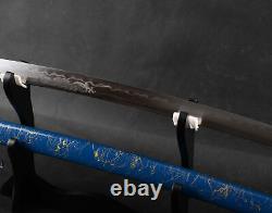 Clay Tempered Folded T10 Katana Dragon Carved Japanese Samurai Razor Sharp Sword