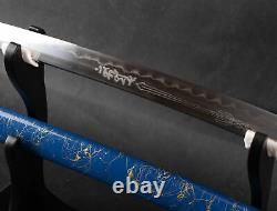 Clay Tempered Folded T10 Katana Dragon Carved Japanese Samurai Razor Sharp Sword