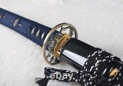 Clay tempered Folded Steel Japanese Samurai Katana Sword full tang sharp blade