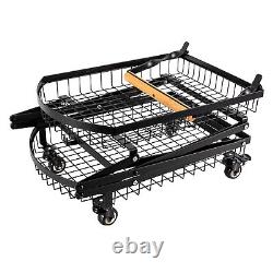 Compact Folding Carbon Steel Hand Truck Trolley Luggage Cart Foldable Dolly Push