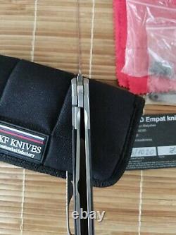 Custom Knife Factory MKAD Empat Folding Knife M390 Blade Titanium & Carbon Fiber