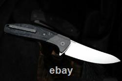 Custom Knife Factory MKAD Marun Folding Knife S90V Blade Titanium & Carbon Fiber