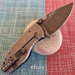 DPx Gear HEAT/F SHRED CARBON Folding Knife 2.26 Black Stonewash Sleipner Blade
