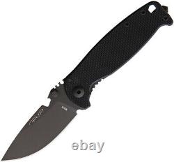 DPx Gear Milspec 3.0 HEST Framelock Black G10 Folding Niolox Steel Knife 201