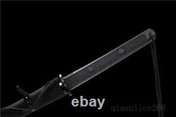 Damascus Folded Steel Black Full Japanese Samurai Sword Katana Handle Made