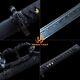 Damascus Folded Steel Katana Hand Forge Japanese Samurai Sword Sharp All Black