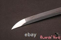 Dark Brown Ito JP Samurai Katana Sword Folded Carbon Steel Unokubitsukuri Blade