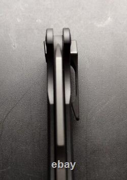 Dead Reckon Ridgeback Black Milled Aluminum Integral Handle Black 3V 3.23 Blade