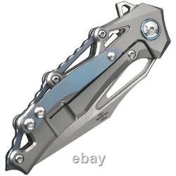 Defcon Valkyrie Folding Knife 3 Bohler M390 Steel Blade Titanium/Carbon Fiber