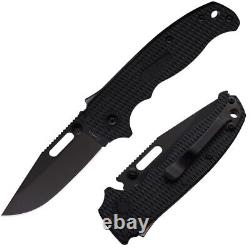 Demko AD 20.5 Shark-Lock Folding Knife 3.25 D2 Tool Steel Blade Blck G10 Handle