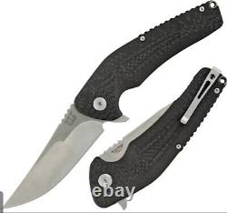 ETE JB Linerlock Folding Knife 3.75 D2 Tool Steel Blade Black 3D Machined G10