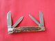 Fife Cut. Co. 4 Blade Congress Long Pull Stag Handles Knife