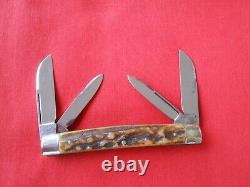 Fife Cut. Co. 4 Blade Congress Long Pull Stag Handles Knife