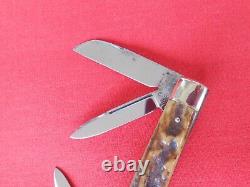 Fife Cut. Co. 4 Blade Congress Long Pull Stag Handles Knife