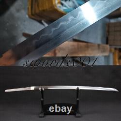 Folded 1095 Carbon Steel Clay Tempered Bare Blade For Japanese Samurai Katana