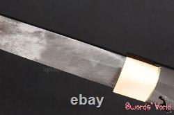 Folded 1095 Carbon Steel Clay Tempered Bare Blade For Japanese Samurai Katana