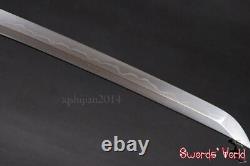 Folded 1095 Carbon Steel Clay Tempered Bare Blade For Japanese Samurai Katana