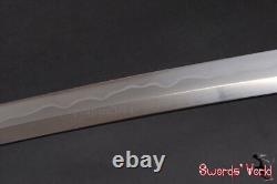 Folded 1095 Carbon Steel Clay Tempered Bare Blade For Japanese Samurai Katana