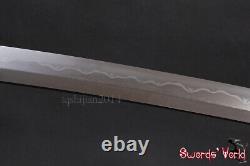 Folded 1095 Carbon Steel Clay Tempered Bare Blade For Japanese Samurai Katana