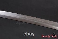 Folded 1095 Carbon Steel Clay Tempered Bare Blade For Japanese Samurai Katana