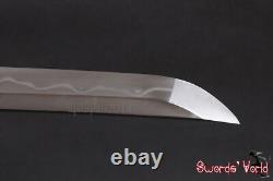 Folded 1095 Carbon Steel Clay Tempered Bare Blade For Japanese Samurai Katana