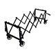 Folded Funeral Stretcher Truck Carbon Steel Church Truck 4 Wheels Length Adjust