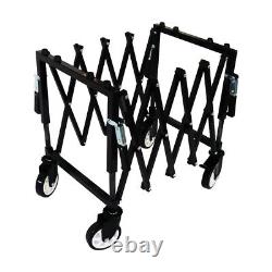 Folded Funeral Stretcher Truck Carbon Steel Church Truck 4 Wheels Length Adjust