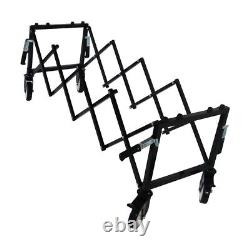 Folded Funeral Stretcher Truck Carbon Steel Church Truck 4 Wheels Length Adjust