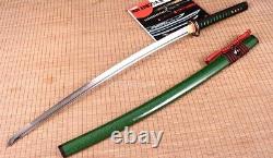 Folded Steel Clay Tempered Katana Japanese Samurai Real Sword Sharp Battle Ready