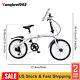 Folding Bikes For Adult, Folding Bike For Adults 20 7 Speed White, Bicycle Bike