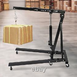 Folding Engine Crane Lift Picker Hydraulic Hoist Workshop Lifter 4400 lbs 2 Tons