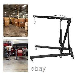 Folding Engine Crane Lift Picker Hydraulic Hoist Workshop Lifter 4400 lbs 2 Tons