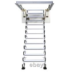 Folding Loft Ladder Stairs Carbon Steel 31.5x35.4in Black Loft Ladder Stair